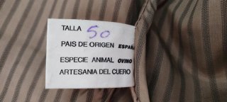 Chaleco de Piel Marrón Talla M