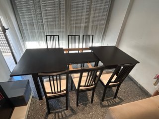 Mesa y 6 Sillas IKEA BJURSTA