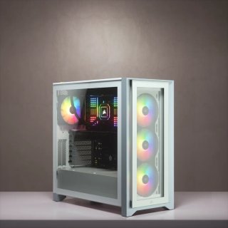 Corsair 4000X RGB Blanco + 1  Ventiladores EXTRA