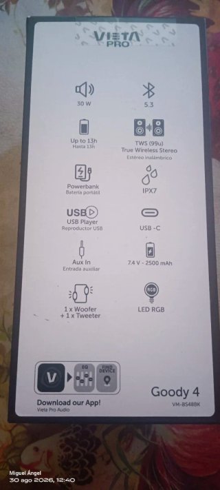 Altavoz Vietasuena muy bien y fuerte30w negociable