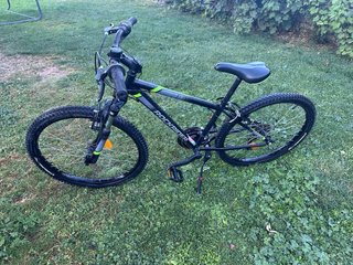 Bicicleta Rockrider 24 Infantil Gris Oscuro