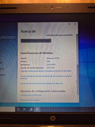 Portátil HP Windows 10