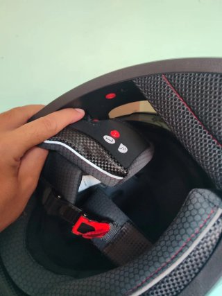 Casco Moto Integral Talla L Negro Pintura Carbono