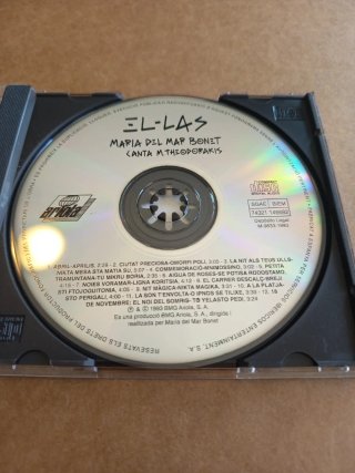 CD Maria del Mar Bonet Canta M. Theodorakis