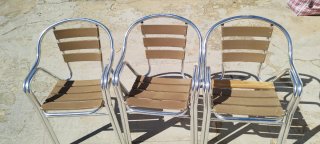 Sillas de aluminio para terraza