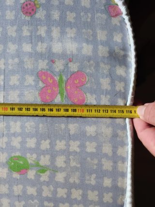Colchón y saco para cuna con mariposas