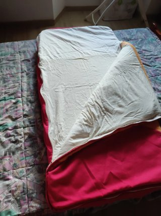 Colchón y saco para cuna con mariposas