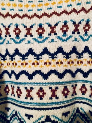 Jersey Oysho grecas jacquard multicolor