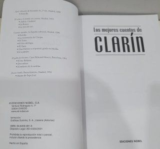 LIBRO Los Mejores Cuentos de CLARIN
