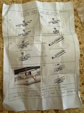 Kit Bisagras Lewmar LP MK2 Alloy