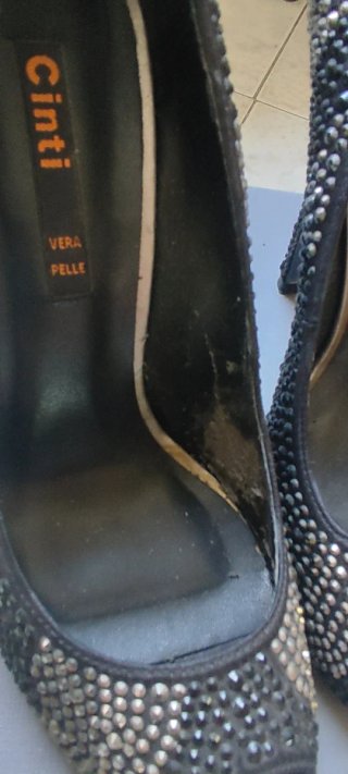 Décolleté Cinti spuntate con strass