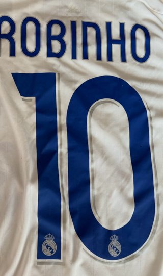 Camiseta Real Madrid de Robinho Firmada