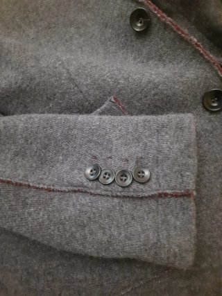 Giacca uomo misto lana grigia