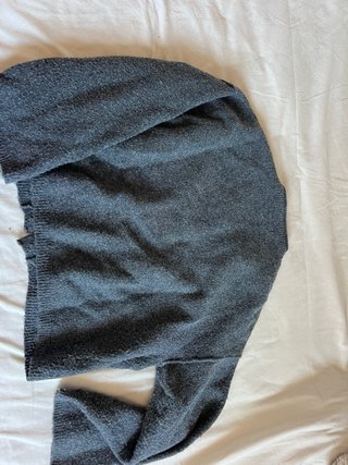 Cárdigan gris de punto