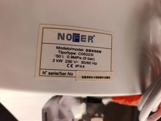 Termo eléctrico Nofer 50L