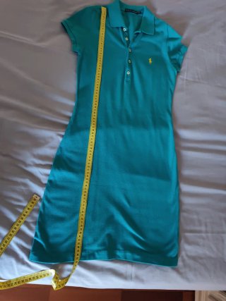 Vestido Polo Ralph Lauren Turquesa Talla XS