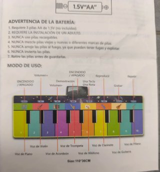Alfombra Piano Musical para Pies