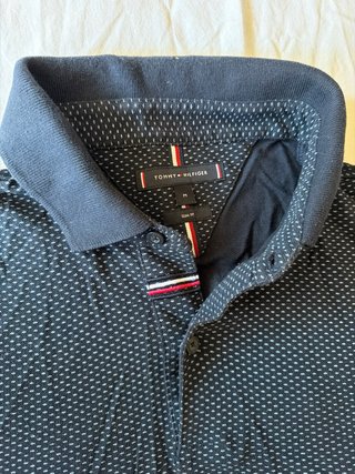 Polo Tommy Hilfiger Azul Estampado