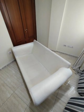 Sofá de 2 plazas a rayas