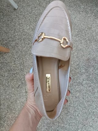 Scarpe nautiche beige da donna