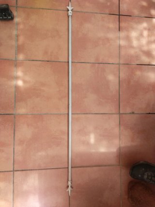 Barra Cortina Extensible Gris de 110 cm hasta 2 m.
