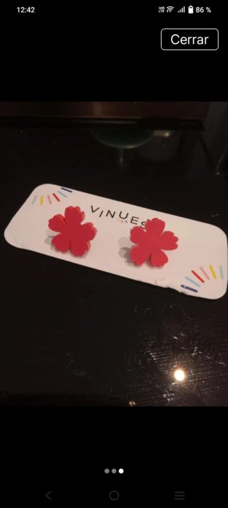 Pendientes Flor Vinuesa Coral