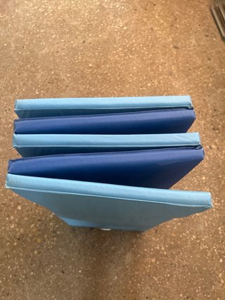 Colchoneta Plegable Azul y Celeste
