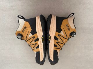 Botas de Seguridad Marrones Negras y Beige