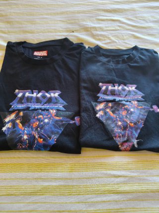 Camisetas Marvel Thor Talla XL y XS
