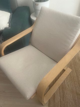 Sillón Ikea Madera Beige