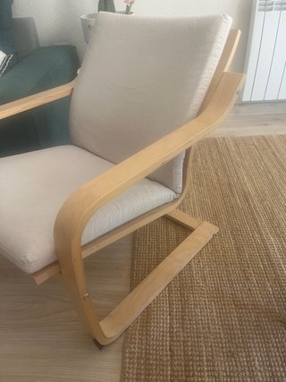 Sillón Ikea Madera Beige