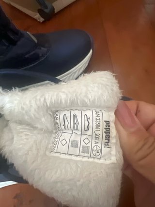 Botas de nieve azul marino con forro