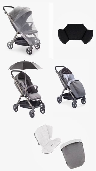 Carrito de paseo Twistshake Negro