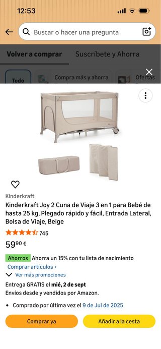 Parque Cuna Kinderkraft Joy 2