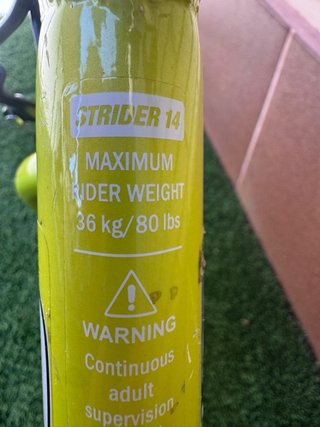 Bicicleta Strider 14x con pedales