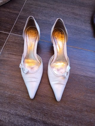 Zapatos de novia blanco /marfil talla 40