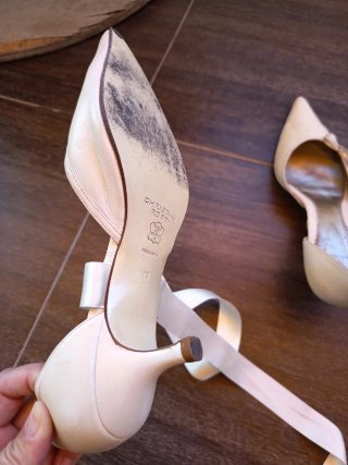 Zapatos de novia blanco /marfil talla 40