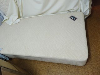 En Oviedo,Cama 90cm con canapé, colchón y cojines