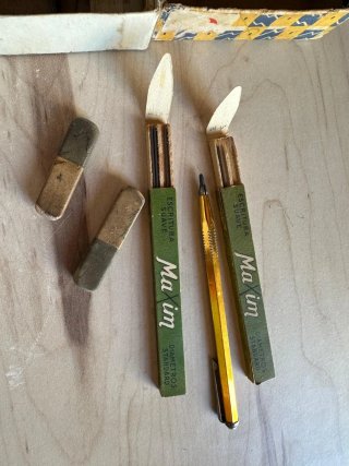 Lote antiguo escritura y dibujo técnico