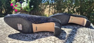 Scarpe da sera nere con paillettes