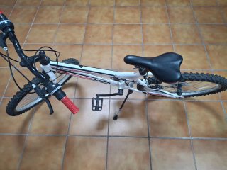 Bicicleta Freerider Blanca y Negra