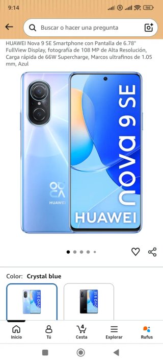 Huawei Nova 9 SE Multicolor/Argento