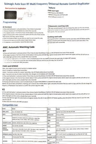 Estrenar! Mando Garaje Scimagic SMG-233 4 en 1