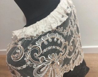 Corpiño Fallera Negro con Manteleta