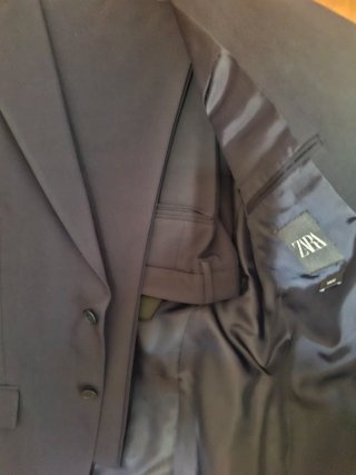 Traje Zara Hombre Azul Marino