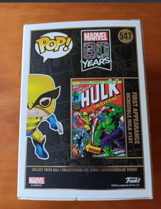 Funko Pop Wolverine 547 Marvel 80 Años