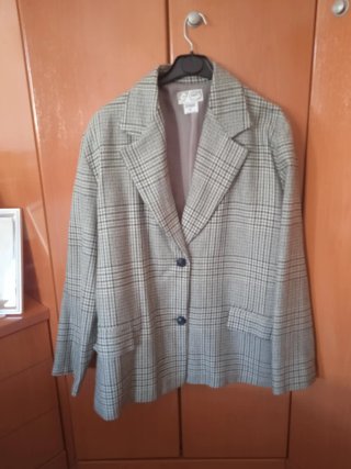 Chaqueta americana cuadros mujer