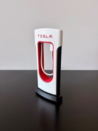 Soporte Cable Cargador Tesla Supercharger 3D