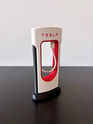 Soporte Cable Cargador Tesla Supercharger 3D