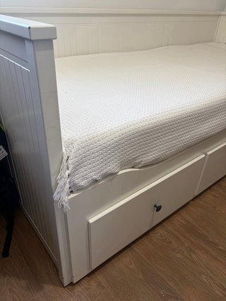 Cama Diván IKEA HEMNES Blanca con Cajones